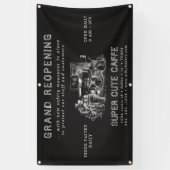 grand café charbon de bois réouverture bannière de (Vertical)