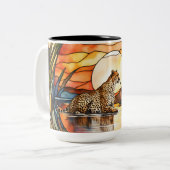 Grand café Mug en verre teetah (Devant gauche)