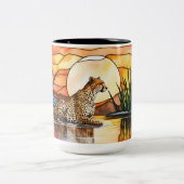 Grand café Mug en verre teetah (Centre)