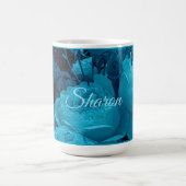 Grand café Rose bleu Mug (Centre)