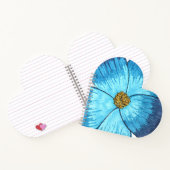 Grand cahier à spirale en forme de cœur à fleurs b (Intérieur)