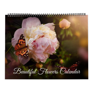 Grand calendrier de fleurs magnifiques