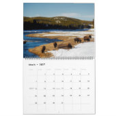Grand calendrier du parc de Yellowstone (Mar 2027)