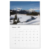 Grand calendrier du parc de Yellowstone (Feb 2027)