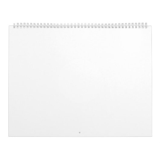Grand calendrier sur deux pages, blanc (Protection)