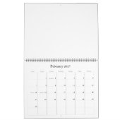 grand calendrier vierge 2027 (Feb 2027)