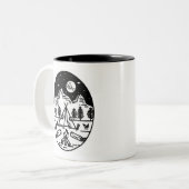 Grand Camping extérieur Mug (Devant gauche)