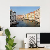 Grand canal, affiche de Venise (Bureau à domicile)