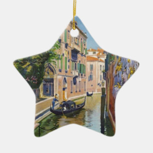  Grand Canal Gondolas Venice Italië Reis Keramisch Ornament