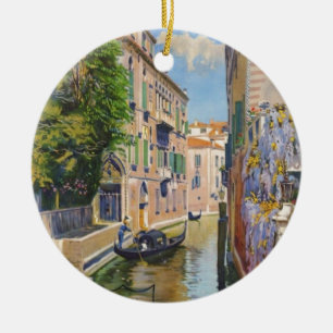  Grand Canal Gondolas Venice Italië Reis Keramisch Ornament
