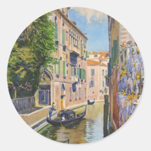 Grand Canal Gondolas Venice Italië Reis Ronde Sticker