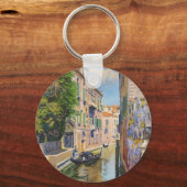 Grand Canal Gondolas Venice Italië Reis Sleutelhanger (Voorkant)