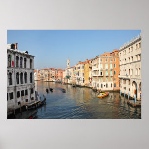 Grand canal, poster van Venetië