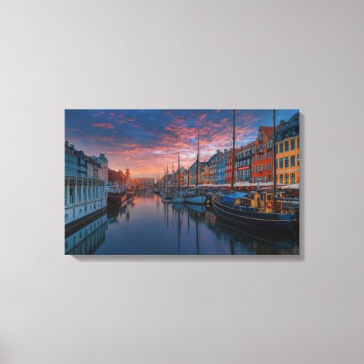 Grand Canal te Dusk Canvas Afdruk (Voorkant)