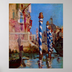 Grand Canal van Venetië door Edouard Manet Poster