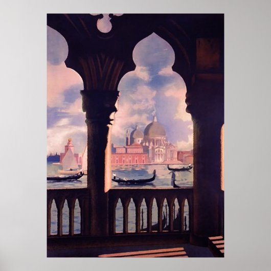 Grand Canal Venice Italie Affiche de voyage (Devant)