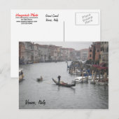 Grand Canal, Venise Carte postale (Devant / Derrière)