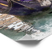 Grand Canal, Venise, Italie Poster Design (Coin)