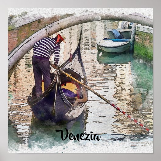 Grand Canal, Venise, Italie Poster Design (Devant)