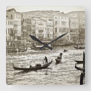 GRAND CANAL wandklok Vierkante Klok