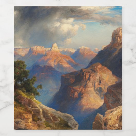 Grand Canyon, 1912, door Thomas Moran Wijn Etiket (Enkel label)