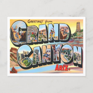 Grand Canyon, Arizona  Big Letters Briefkaart