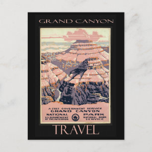 Grand Canyon Arizona Travel Ad Briefkaart