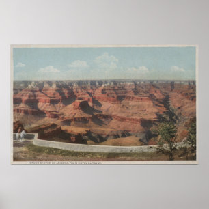Grand Canyon, Arizona - Uitzicht Canyon uit Hote Poster