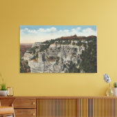 Grand Canyon, Arizona - Uitzicht El Tovar Hotel Canvas Afdruk (Insitu (Woonkamer))