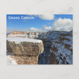 Grand Canyon Arizona Winter Travel Foto Briefkaart