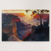 Grand Canyon Artwork Difficile Jigsaw Puzzle (Horizontal)