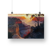 Grand Canyon Artwork Difficile Jigsaw Puzzle