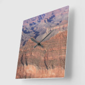 Grand Canyon Clock (Helderkleurig) Vierkante Klok (Hoek)