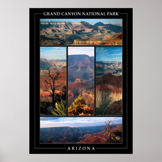 Grand Canyon Collage Poster (Voorkant)