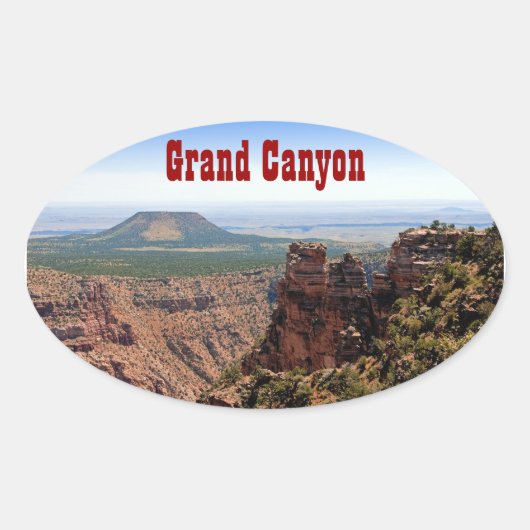 Grand Canyon Desert View Sticker ovale (Devant)
