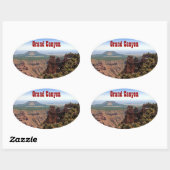 Grand Canyon Desert View Sticker ovale (Feuille)