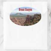 Grand Canyon Desert View Sticker ovale (Sac)