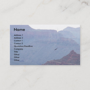 Grand Canyon Eagle in Flight Business Profile Card Visitekaartje