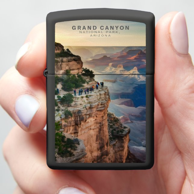 Grand Canyon Edge bij zonsondergang (In Hand)