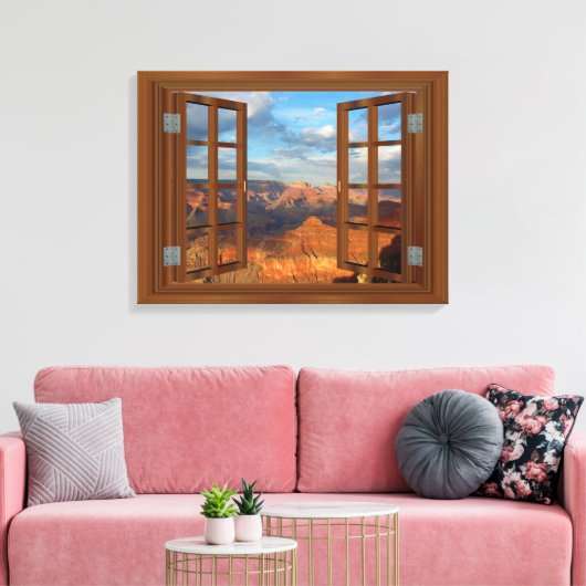 Grand Canyon Fab Window USA Canvas Print (Insitu (Woonkamer))