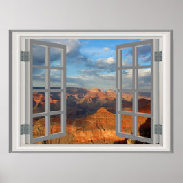 Grand Canyon Fake Faux Window Uitzicht Verenigde S Poster