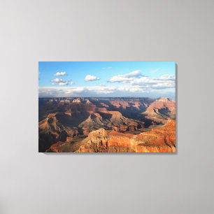 Grand Canyon gezien vanuit de Zuid-Rim in Arizona Canvas Afdruk