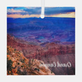 Grand Canyon Glas Ornament (Achterkant)