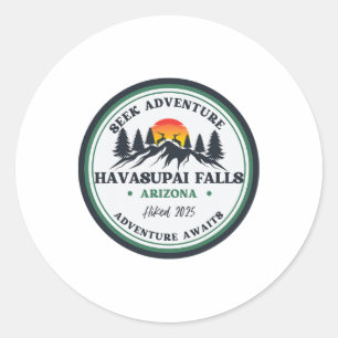 Grand Canyon Havasu Falls Arizona Wandelen Kampere Ronde Sticker