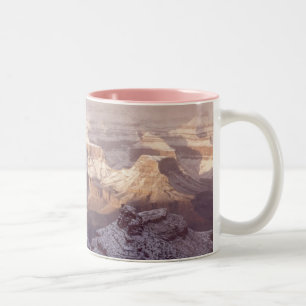 Grand Canyon in de winter Tweekleurige Koffiemok