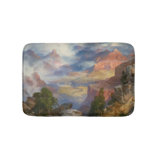 Grand Canyon in Mist (door Thomas Moran) Badmat (Voorkant)