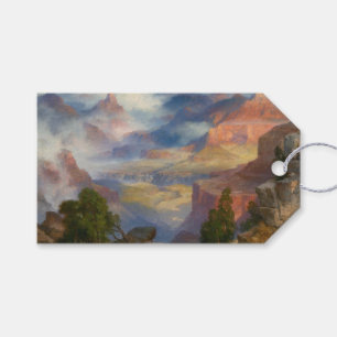 Grand Canyon in Mist (door Thomas Moran) Cadeaulabel