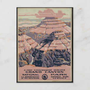  Grand Canyon-kunst Briefkaart