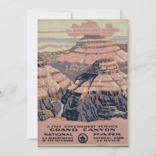  Grand Canyon-kunst Kaart (Voorkant)