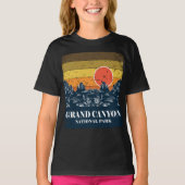 Grand Canyon Nationaal Park Arizona  Retro T-shirt (Voorkant)